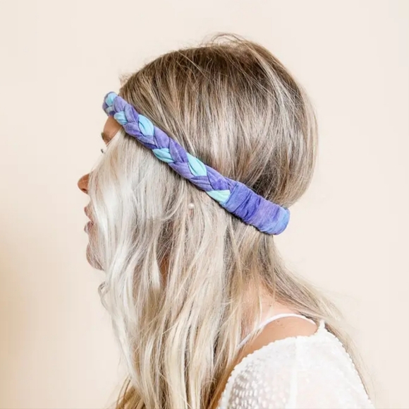 Hand Tied Braided Headwarp multi colored Free With Purchase. - Picture 2 of 2